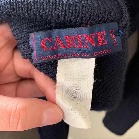 Carine Paris | Vintage Original Pull Bateau - Picture 3 of 9